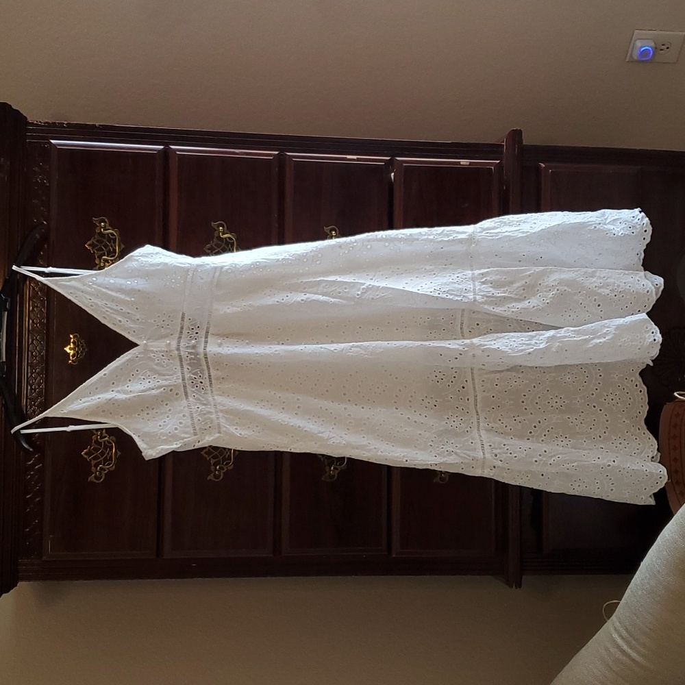 EUC white eyelet subdress